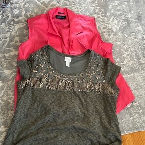 2 tops-Chico's and Jones NY